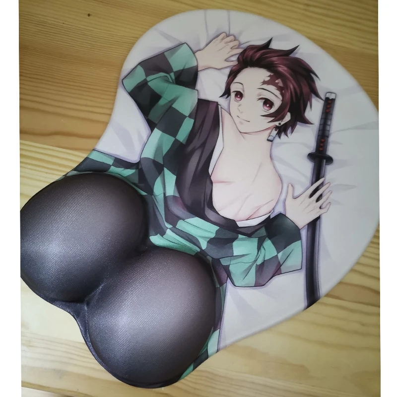 Игровой коврик для мыши Otaku мягкий гелевый 3D-коврик с аниме рассекающим демонов