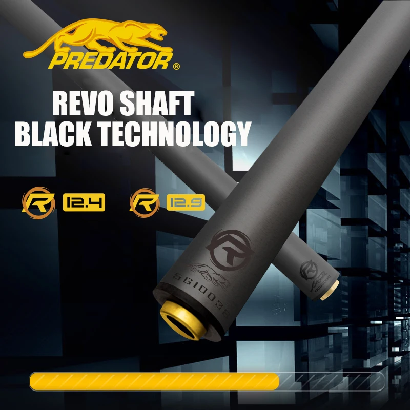 PREDATOR Billiard Pool Cue Black Technology Shaft Professional Carbon Fiber Shaft 12.4mm 12.9 mm Hot Sale Tecnologia Billar