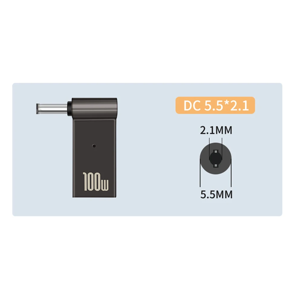 Переходник зарядный PD 100 Вт для ноутбука USB Type-C Мама-папа коннектор постоянного