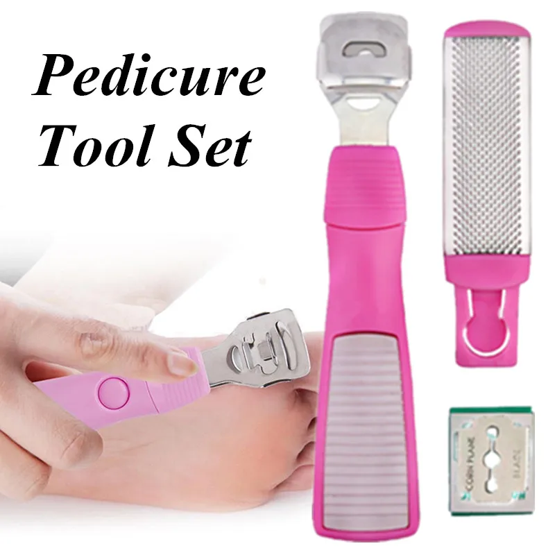 

Multifunction 2 In 1 Foot Home Prevent Dead Skin Exfoliating Callus Shaver Pedicure Tool Set