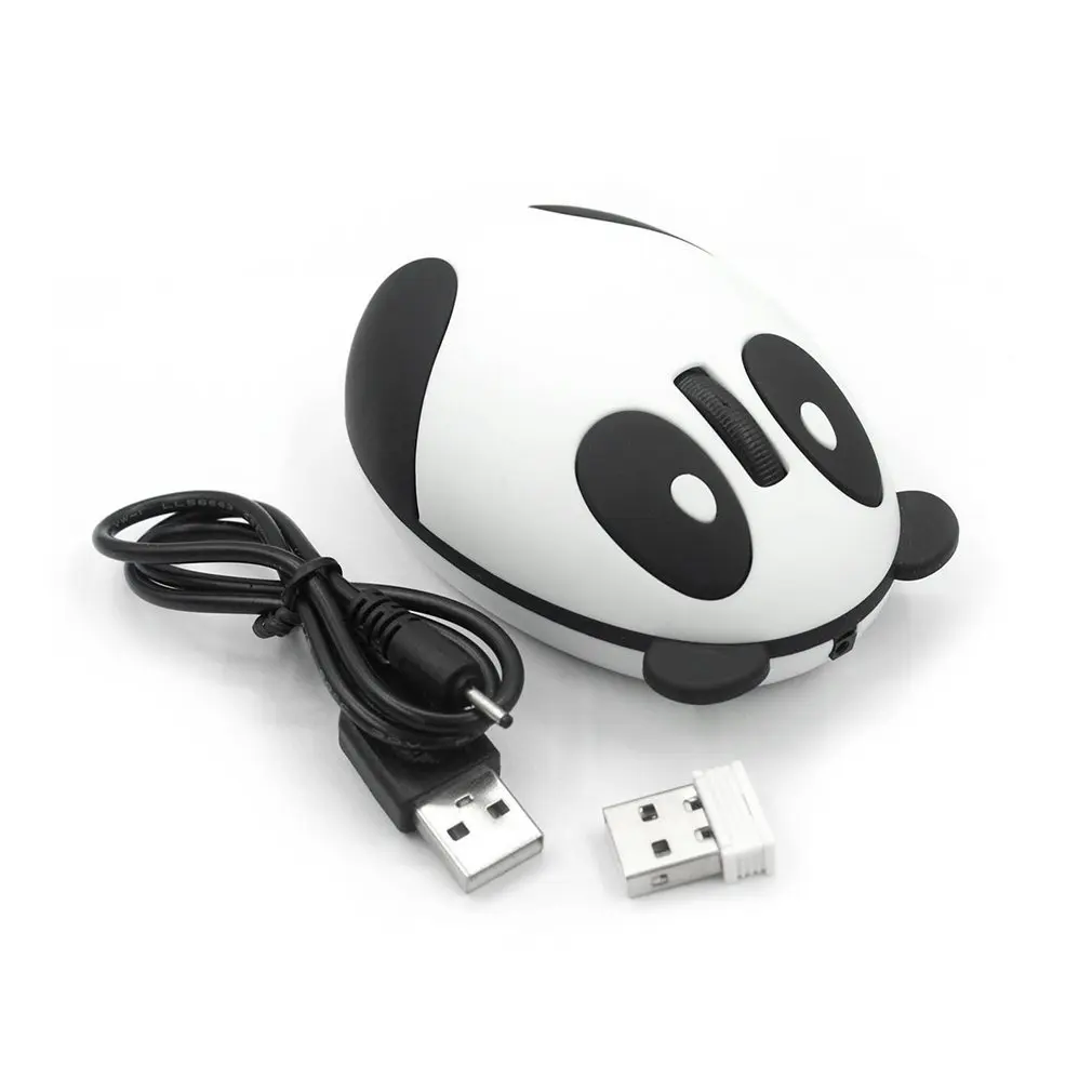 

Ergonomic 2.4GHz Wireless Rechargeable Optical Panda Shape Computer Mouse Gaming Professional Gamer Mouse wirelesss