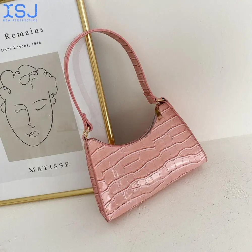 

Fashion Exquisite Shopping Bag Retro Casual Women Totes Shoulder Bags Female Leather Solid Color Chain Handbag for Women