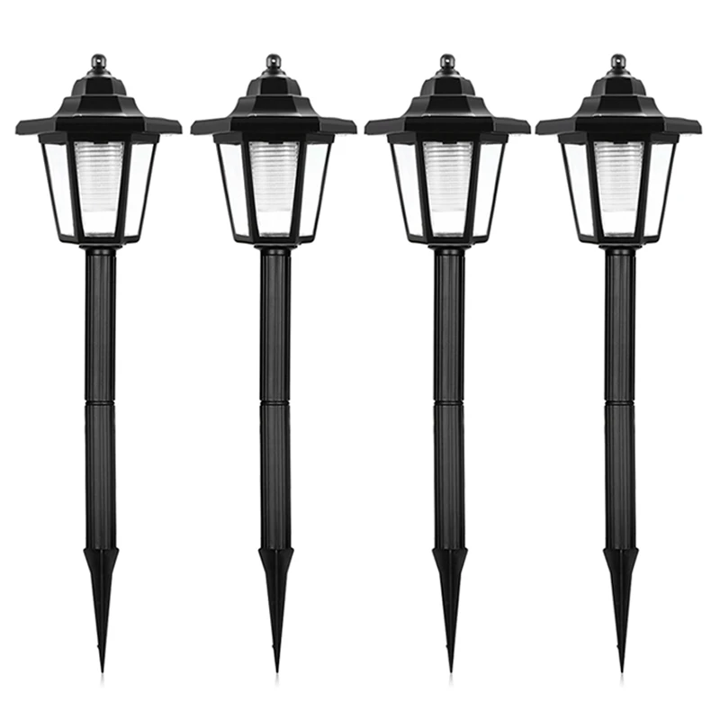 Горячая 4 шт. светодиодная садовая лампа на солнечных батареях шестигранный