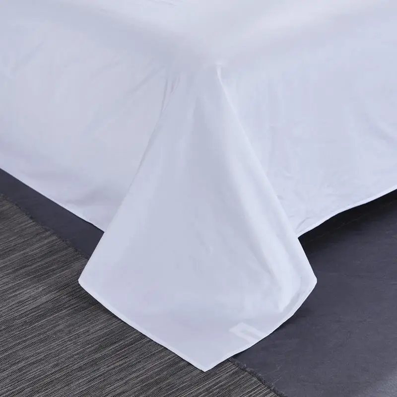 Комплект постельного белья из 100% хлопка белого и серого цвета | Дом сад