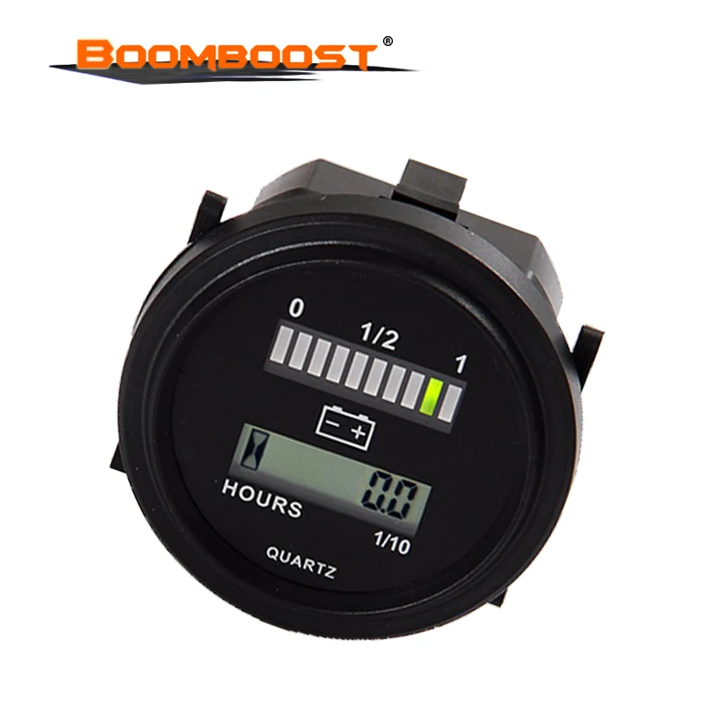 

IP65 Waterproof Automatically Recognizes Voltage ABS Material Chronograph Electric Golf Cart Combination Meter Delay Display
