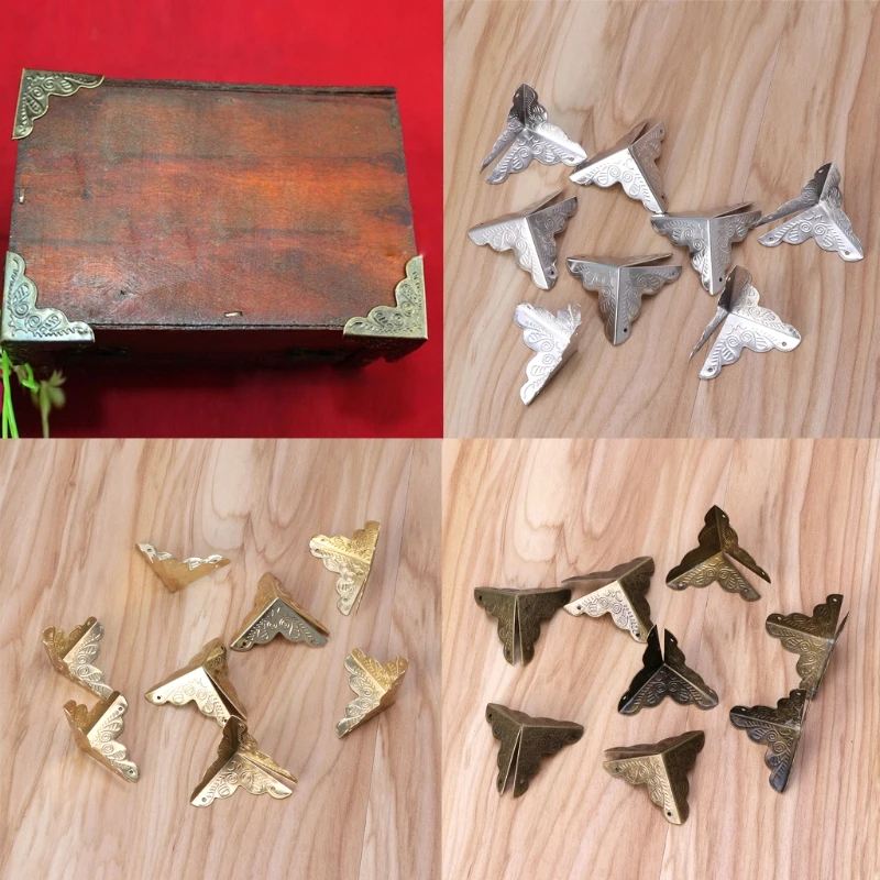 Новинка 2020 8 шт. антикварная коробка для ювелирных изделий угловые ножки