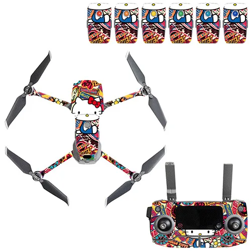 Граффити наклейка Skins Комплект для DJI Mavic 2 Drone Body sticker пустынный камуфляж наклейки аксессуары для кожи Mavic 2 PRO/Zoom