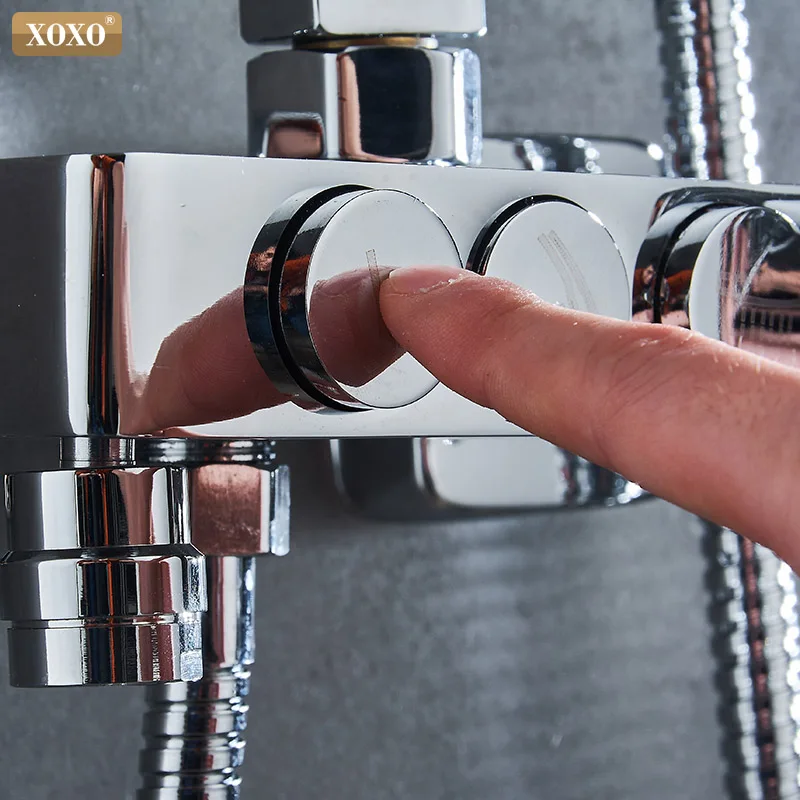 Высококачественный хромированный смеситель для душа XOXO холодной и горячей воды