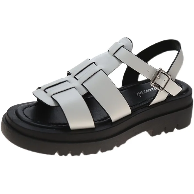 

Beach Sandal Woman Luxury Clogs With Heel Anti-Skid All-Match Increasing Height Shoes 2021 Summer Espadrilles Platform Suit Fema