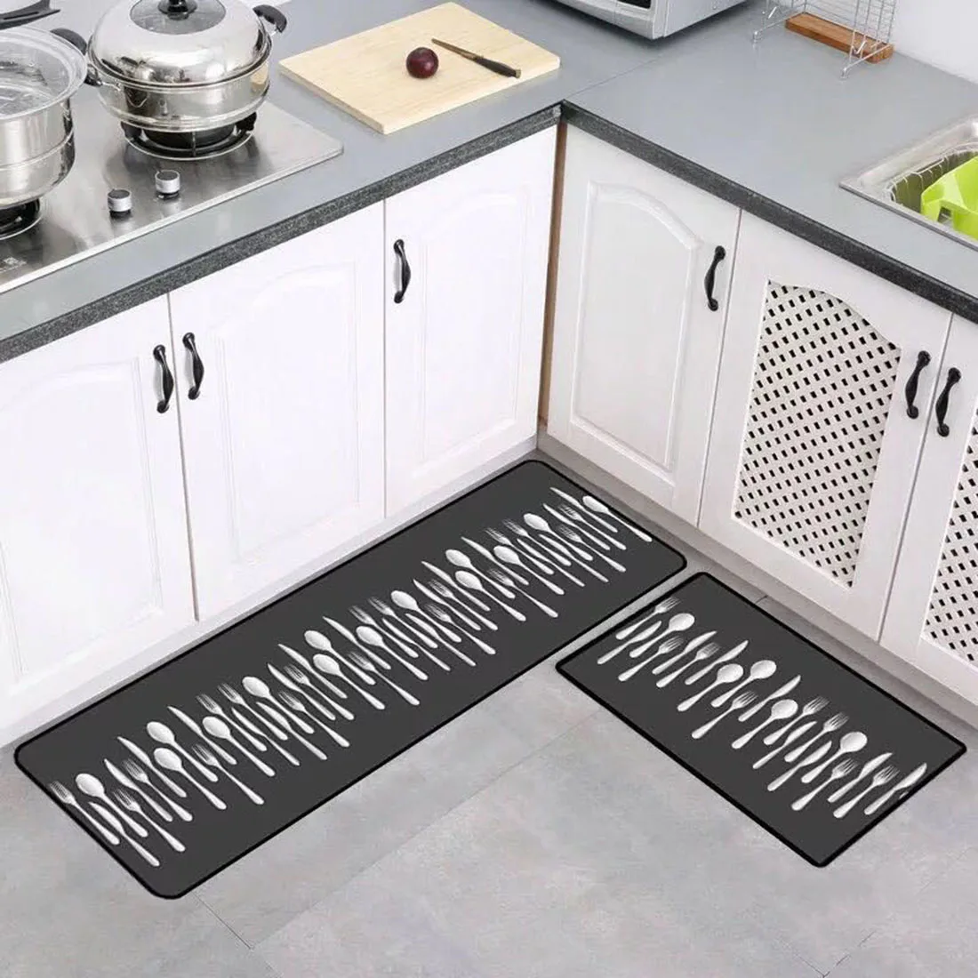 2 шт./компл. Non slip Кухня ковры входные двери коврик абсорбент Ванная комната