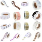 500 шт., наклейки с розовыми ярлыками