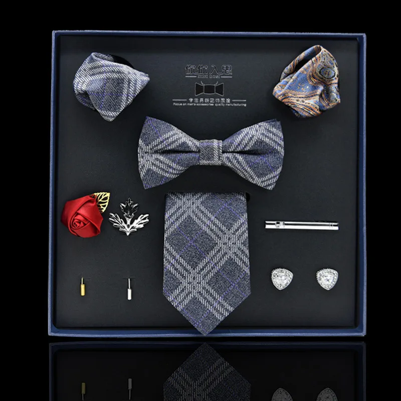 Галстук галстук мужской официальный деловой галстук из 8 предметов в подарок для отправки ей на День святого Валентина подарки для мужчин м... от AliExpress RU&CIS NEW