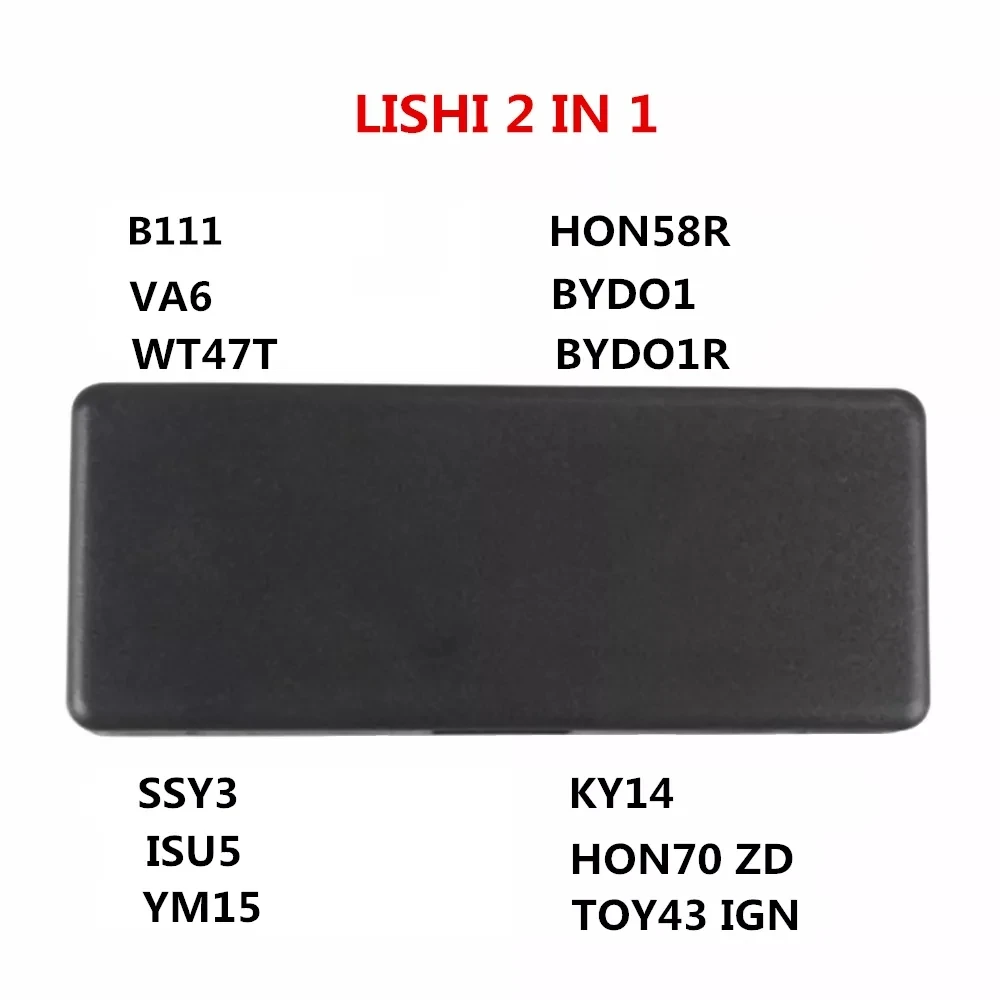 Оригинальный Lishi 2 в 1 B111 VA6 WT47T HON58R BYDO1 BYDO1R SSY3 ISU5 YM15 KY14 HON70 ZD TOY43 IGN | Автомобили и
