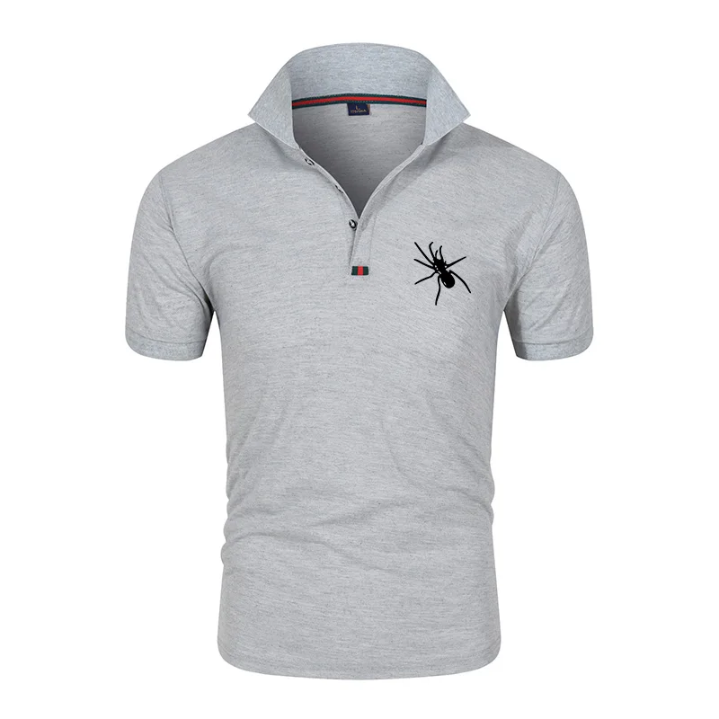 

New polo shirt men's 2021 summer leisure fashion polo shirt Lapel short sleeve cross border hot T-shirt customization