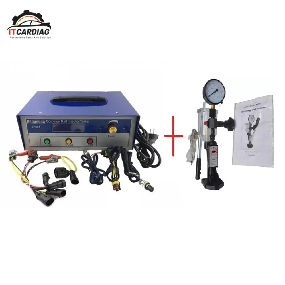 Тестер инжектора EP808 профессиональный прибор для проверки форсунок с общей