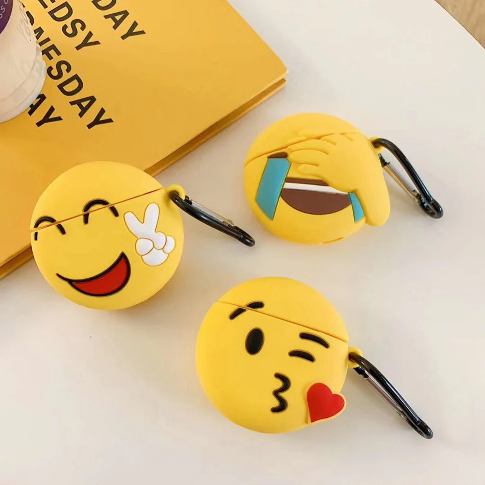 3D милый чехол для наушников Airpods 2 с изображением Аниме медведя силиконовый