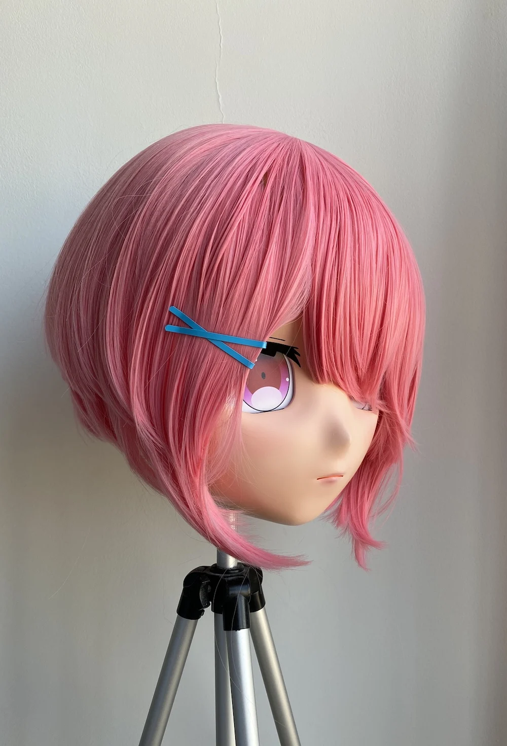 (KGM 033) Handmade Girl Resin Cosplay Japanese Role Play Crossdresser Doll Transgender Kigurumi Ram Mask Made in Japan