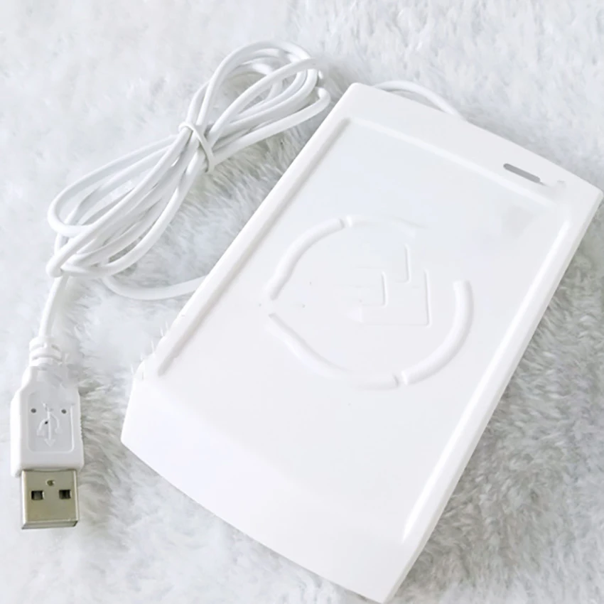 13 56 кГц Профессиональный считыватель карт RFID USB порт IC кардридер с кабелем для