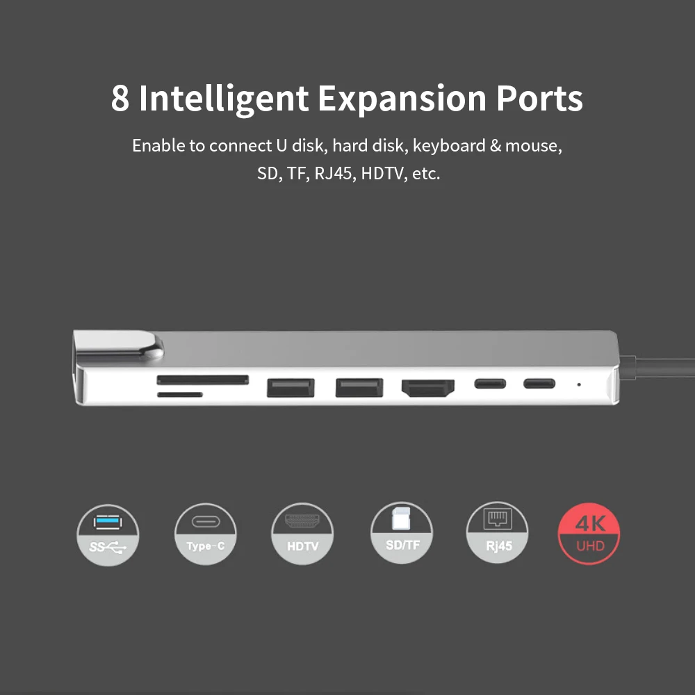 Usb хаб C концентратор Многофункциональный Док станция для ноутбука конвертер Тип