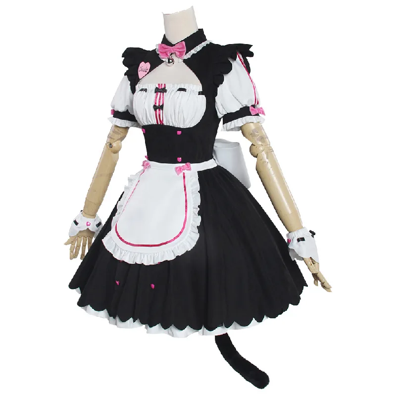 Аниме NEKOPARA Chocola ванильный костюм для косплея милый кавайный горничной одежда