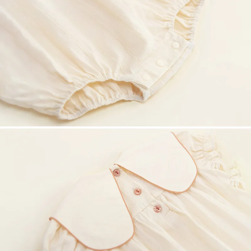 

Summer baby girl clothes baby bodysuit Girl Embroidery round Neck Princess baby girl bodysuits