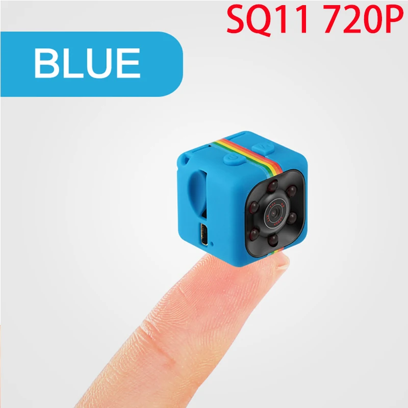 SQ11 720P Blue Новейшая FX01 мини камера HD 1080P датчик ночного видения Видеокамера движения DVR микро камера Спорт DV видео маленькая камера Sq11 720p - Цвет: SQ11 720P Blue