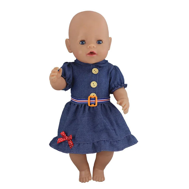 

Born New Baby Fit 18 inch Doll Clothes Accessories Doll White R abbit S kirt Suit For Baby Birthday Gift