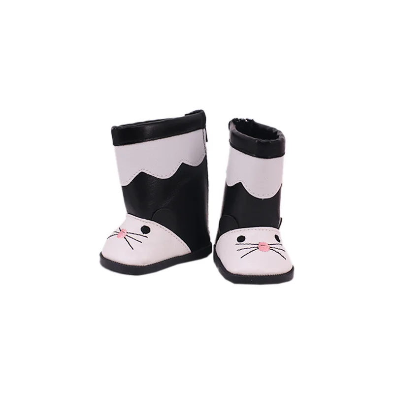 Милые ботинки кожаная обувь 18 дюймов американский размер 43 см одежда для