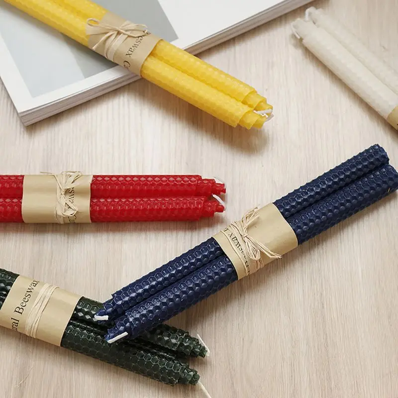 100% чистый пчелиный воск свечи ручной работы без дыма пара капель естественный