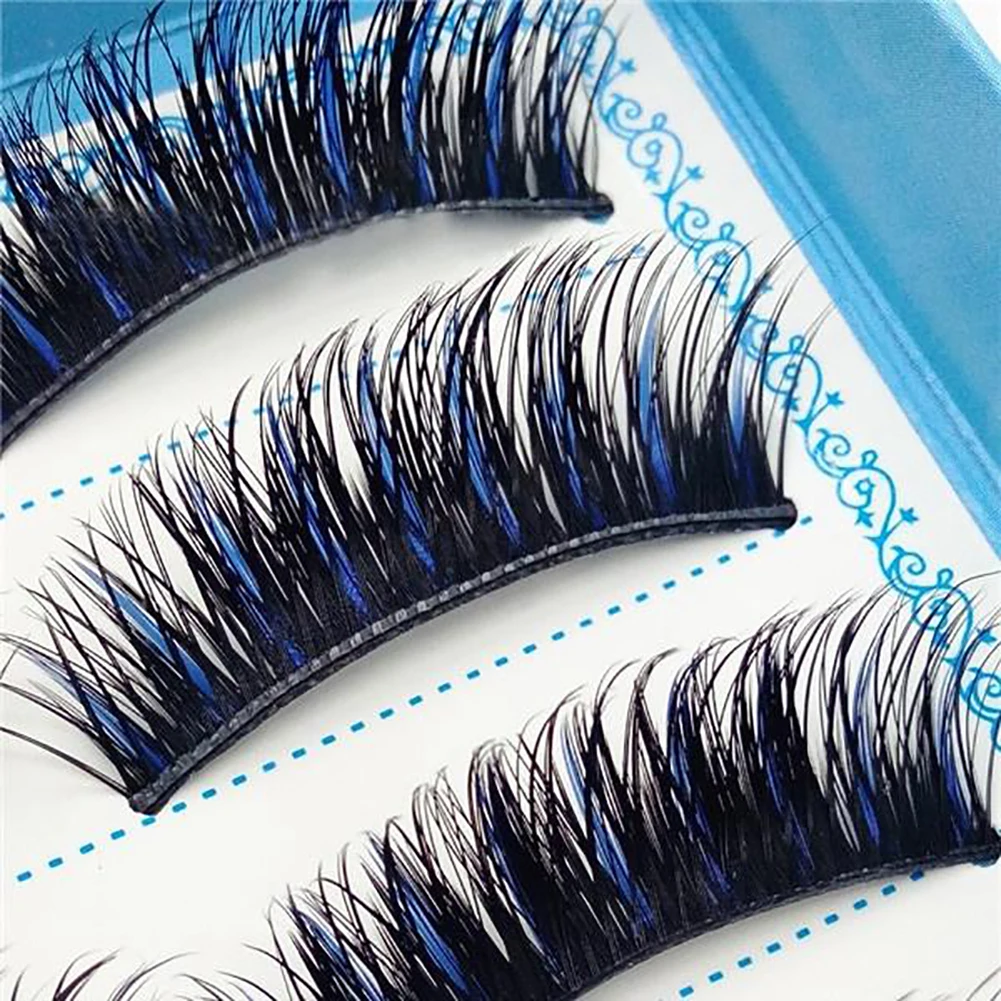 Длинные толстые накладные ресницы костюм косплей 3d норковые наращивание ресниц