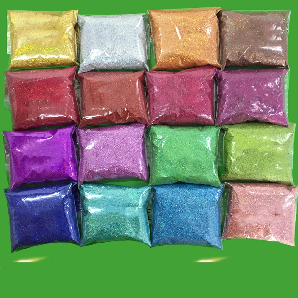 0.2MM1/12" PET 50 г голографический блеск/с голографическим блеском/ультра тонкий/тумблер блеск/дизайн ногтей Блеск объемный блестящий, 19 цветов