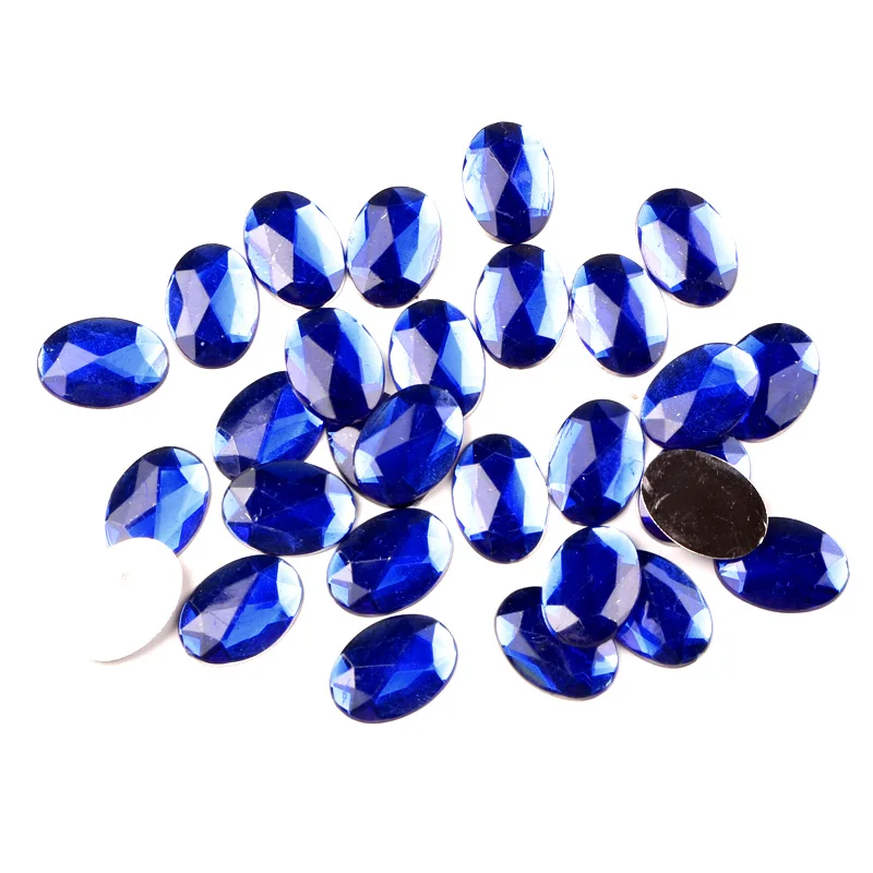 100 шт. Смешанные акриловые овальные задние фонарики для скрапбукинга