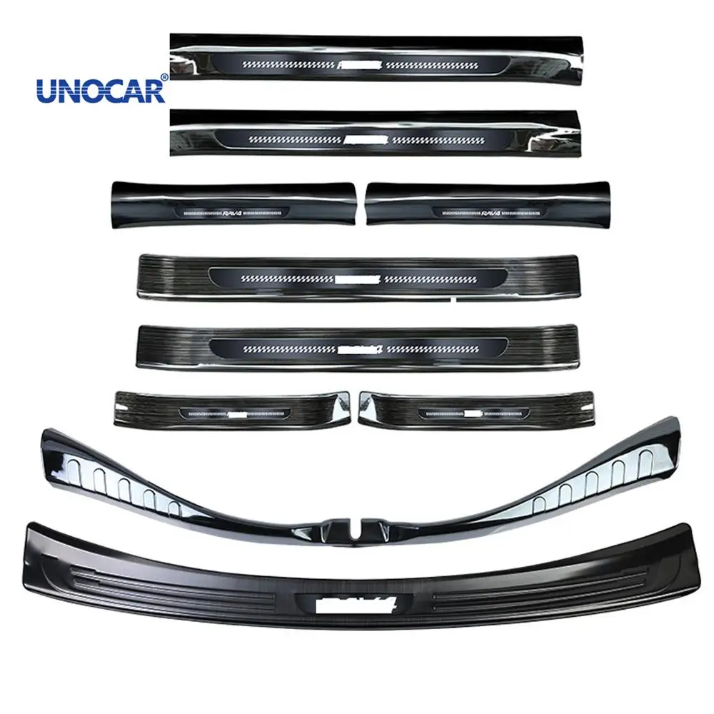 

Car styling For Toyota RAV4 16-18 Stainless steel rear guard trunk guard tailgate sill strip RAV4 retrofit