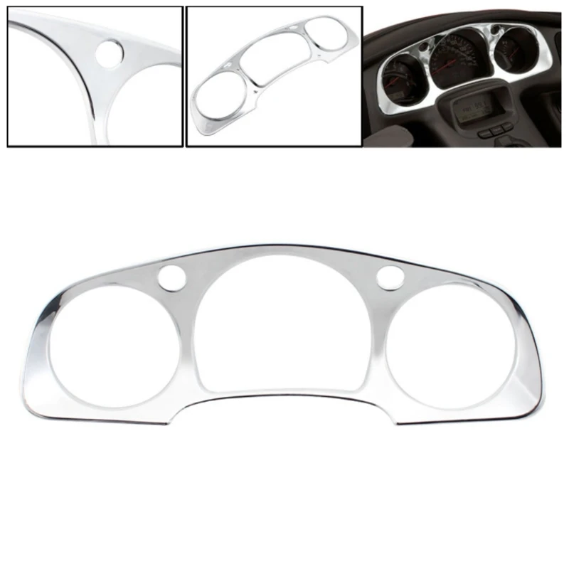 

Motorcycle Gauge Trim Instrument Tachometer Panel Accent Cover for Honda Goldwing GL1800 2001-2005