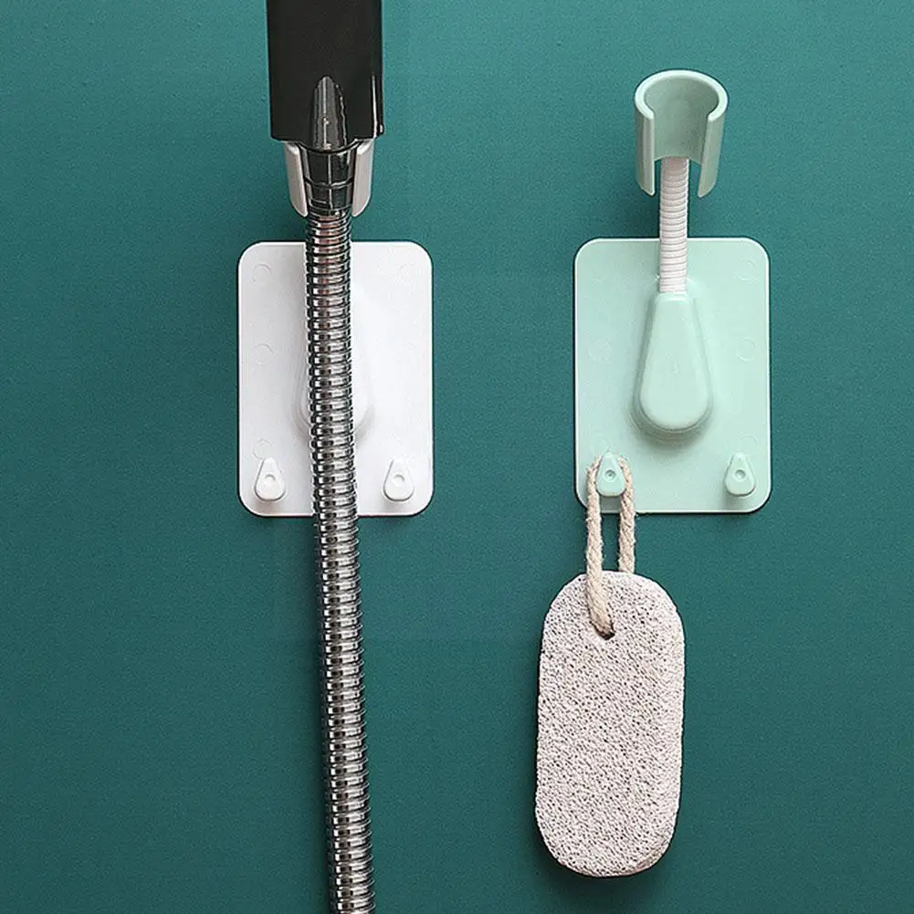 

Universal Shower Holder Adjustable Shower Nozzle Free-perforation Holder Bathroom Shower Paste Wall Base Suction S3u8