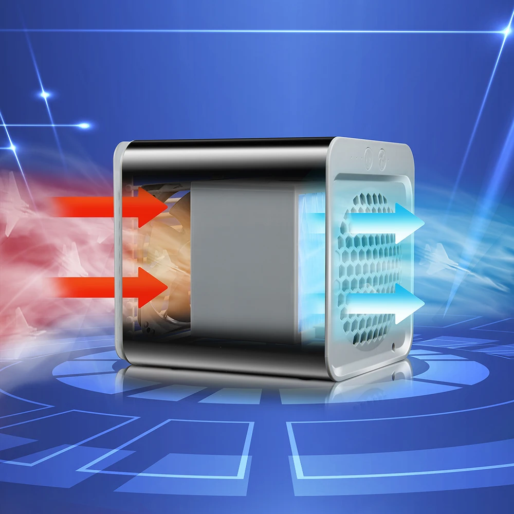 Портативный мини-вентилятор для личного пространства дома и офиса с USB-разъемом -
