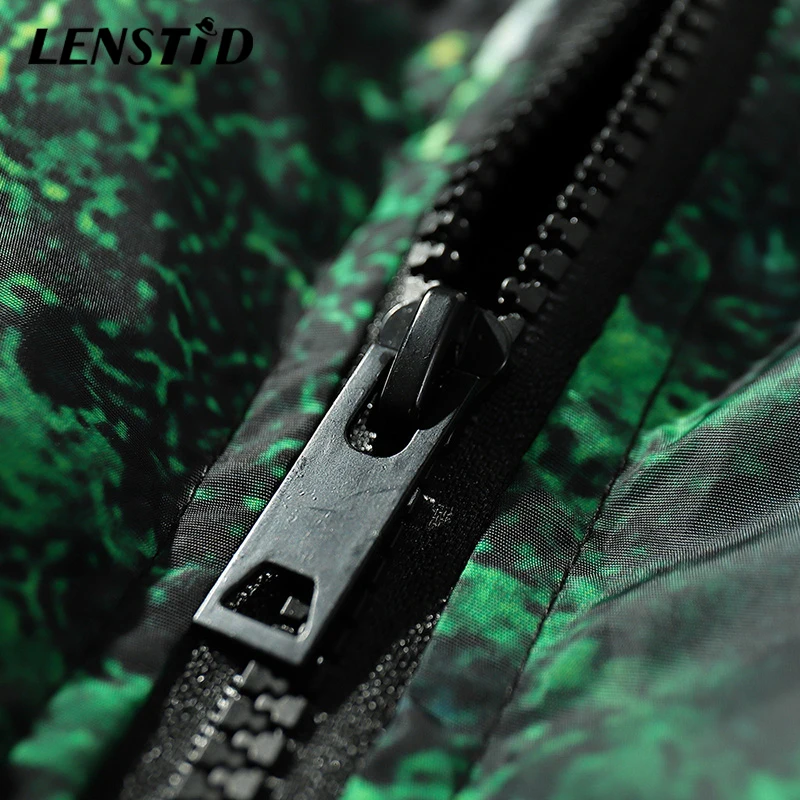 LENSTID 2019 хип хоп лесная камуфляжная Зимняя Теплая стеганая куртка парка Мужская