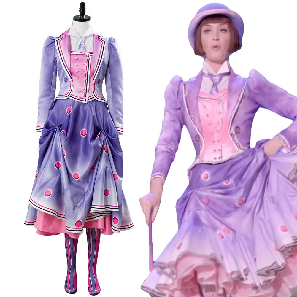 Мария Косплей Poppins возвращает 2 Джейн банки Костюм Обложка не книга ручная