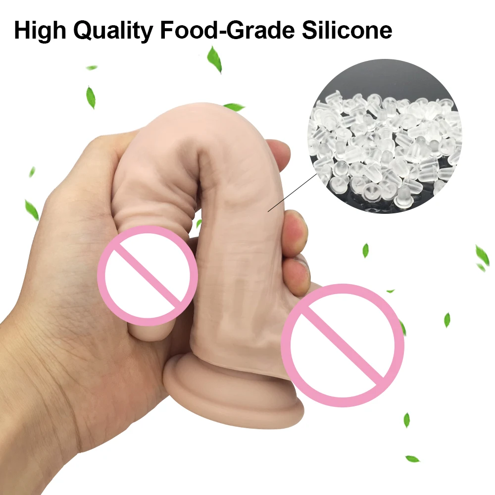 Реалистический Пенис без вибратор Секс игрушки страпон фаллоимитатор для Для