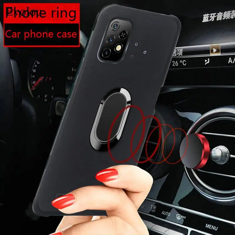 soft silicone case for umidigi bison x10 pro stand holder finger ring magnet phone cover for umidigi bison pro protect back capa free global shipping