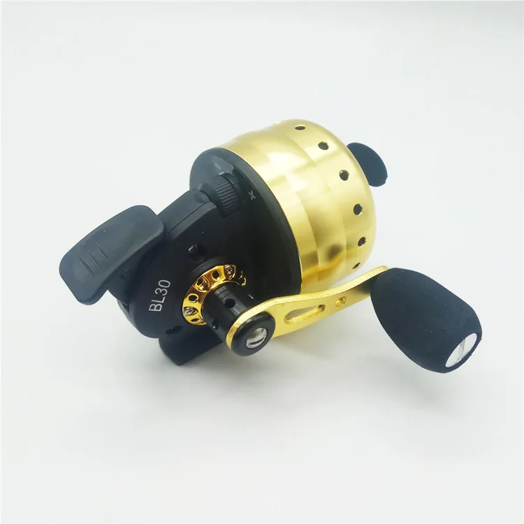 Fishing Reel BL30 4+1BB 3.6:1 Gear Ratio Slingshot Closed Metal Wheel Outdoor Bow Hunting Fishing with PE line 45M 2