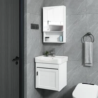 small apartment wall mounted washbasin simple bathroom furniture with mirror storage cabinet washbasin vanity combination