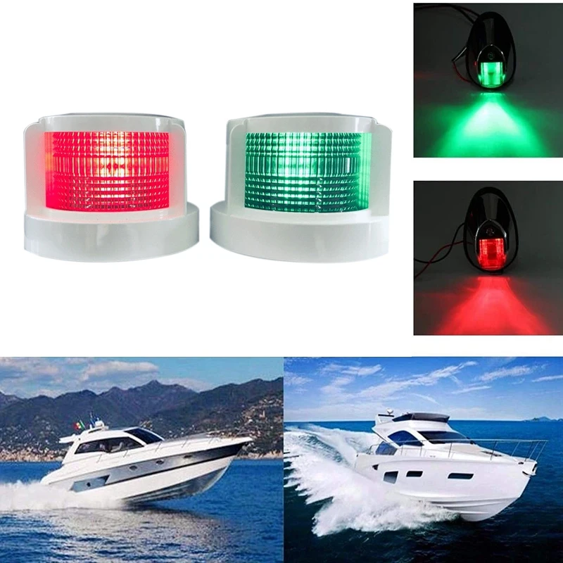 

12V LED Marine Yacht Left and Right Navigation Lights Bicolor Signal Light Ship Stern Light