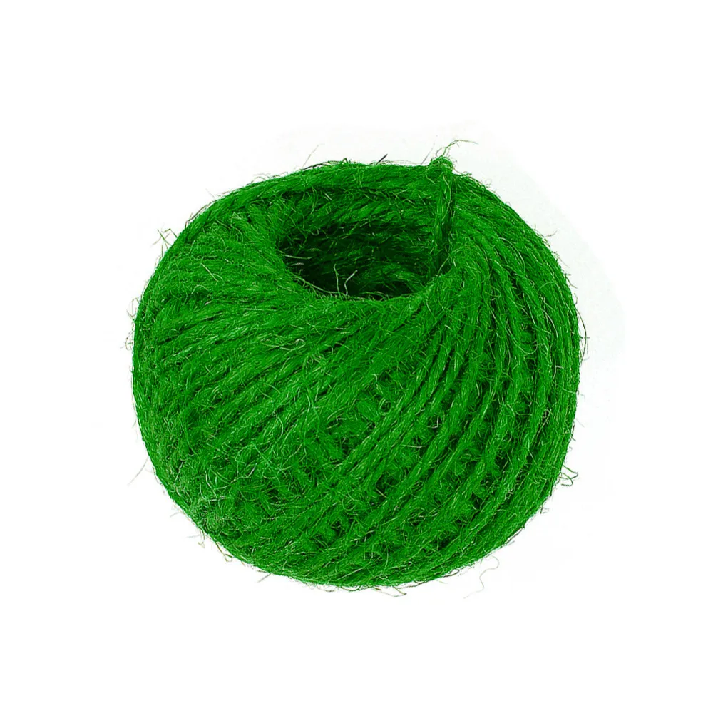 Джутовый шпагат 30 метров Натуральный сизаль 2 мм Тэги в стиле рустик обертка