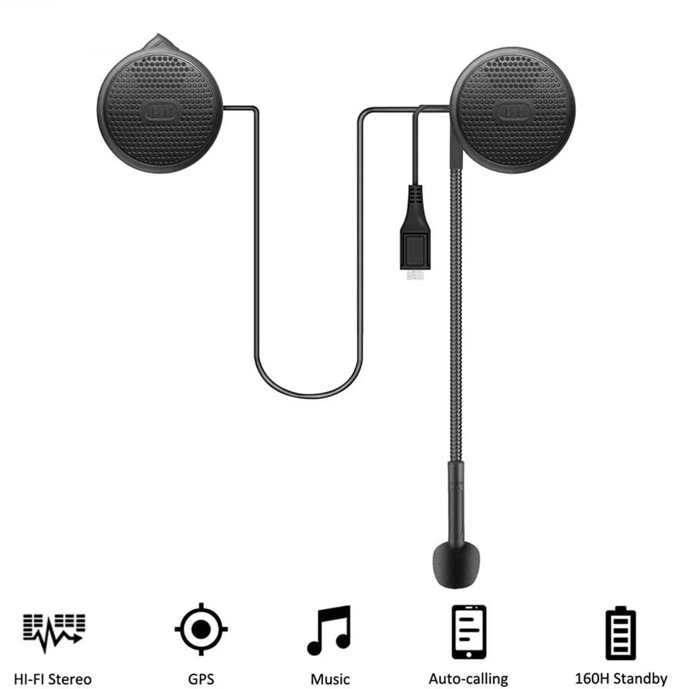 

Bluetooth-гарнитура для шлема мотоциклетная ультратонкая с поддержкой Bluetooth