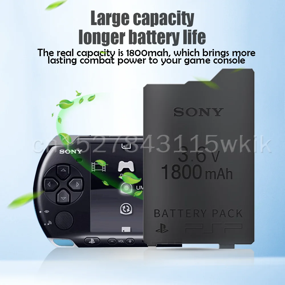 1 шт. Sony 1800 мА/ч 3 6 V литиевая Перезаряжаемые Батарея пакет для SONY PSP-110 PSP-1001 PSP-1000 PSP1000
