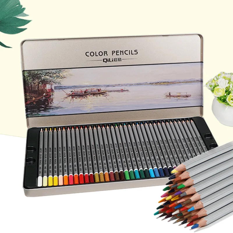 

Oil Pencils Art Iron Box Colored Pencil 36 48 72Colors High Quality Professional Pencils For Drawing School Supplies