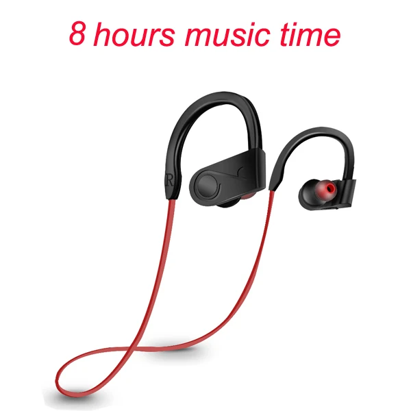 K99 red 8 hours Беспроводные bluetooth-наушники CBAOOO, ушные крючки, водонепроницаемая гарнитура Blutooth, спортивные наушники с микрофоном, наушники для телефона - Цвет: K99 red 8 hours