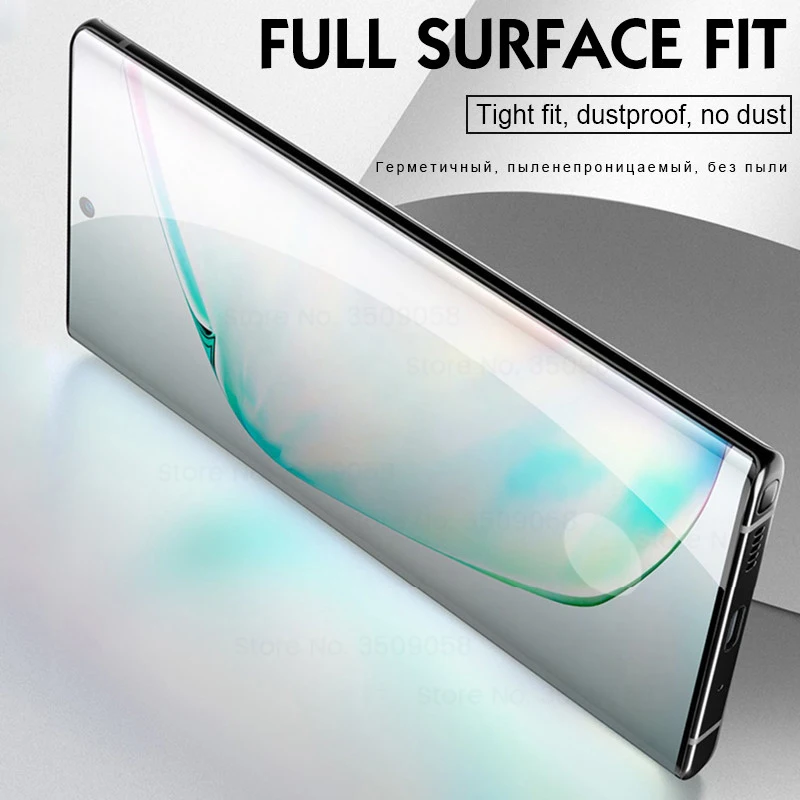 Полное защитное стекло 20D для samsung Galaxy Note 10 Pro S10 Plus 5g S10e Note10 Not 10+ Защитная пленка для экрана