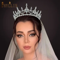 a263 fashion wedding tiara crystal women headband elegant bridal headwear prom hair accessories rhinestone bride crowns jewelry